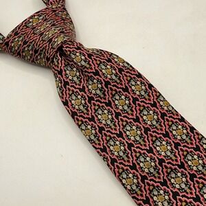 Vintage Courchevel 100% Silk Tie Made USA 56"